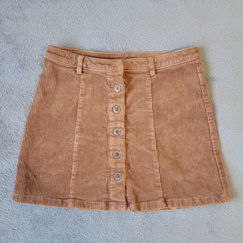 forever 21 corduroy brown mini skirt